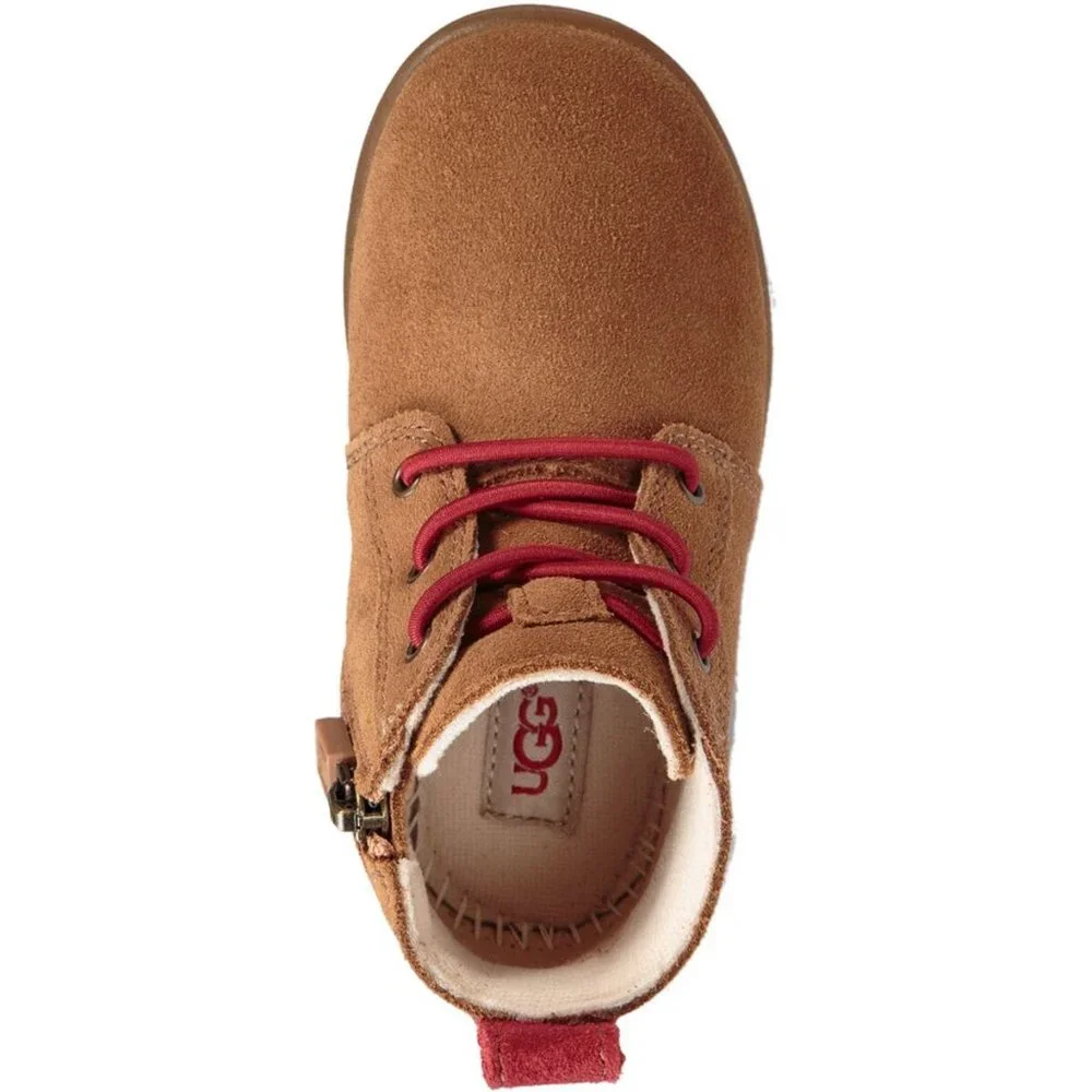 NIB UGG‎ INFANT KRISTJAN CHUKKA SUEDE CHESTNUT BOOTS BOOTIES